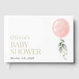 Livro De Visitas Balão rosa, Eucalyptus, Greenerescência, Chá de fr