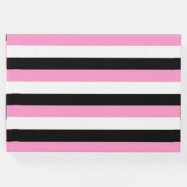 Livro De Visitas Bandas Pretas, Brancas e Rosa