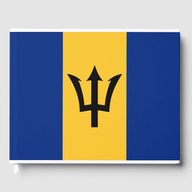 Livro De Visitas Bandeira Barbadiana (Barbados) (Bajan) (Frente)