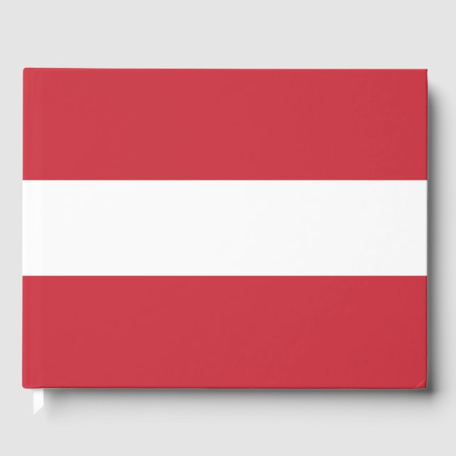 Livro De Visitas Bandeira da Áustria (Frente)
