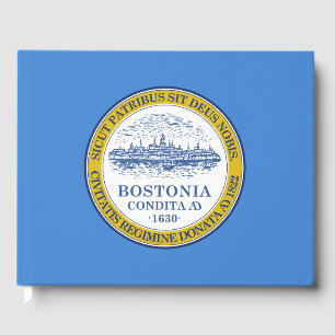 Livro De Visitas Bandeira da Cidade de Boston (Massachusetts)