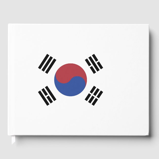 Livro De Visitas Bandeira da Coreia do Sul (Frente)