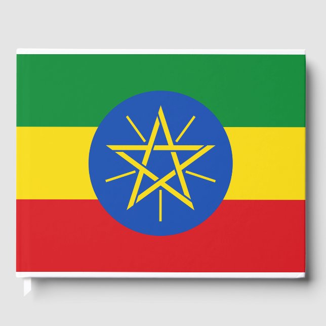 Livro De Visitas Bandeira da Etiópia (Frente)