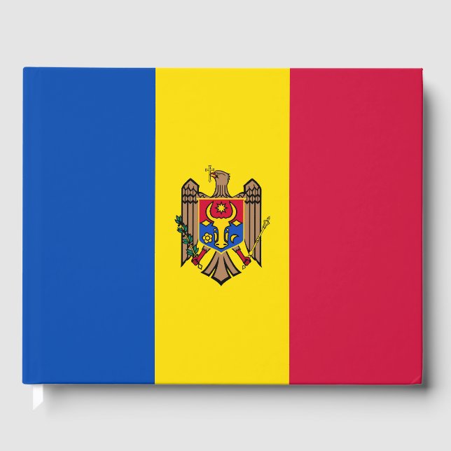 Livro De Visitas Bandeira da Moldávia (Frente)