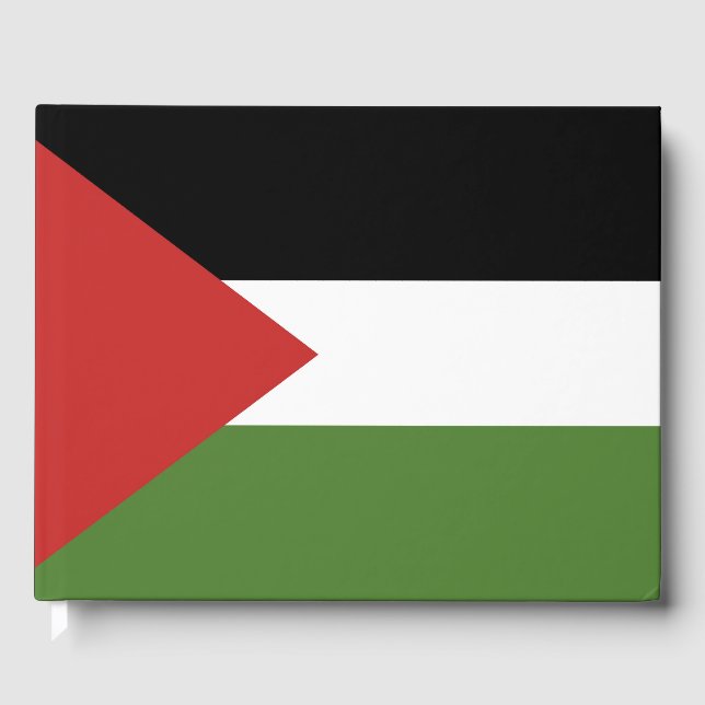Livro De Visitas bandeira da Palestina (Frente)