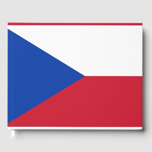 Livro De Visitas Bandeira da República Checa (Frente)