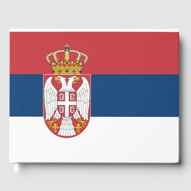 Livro De Visitas Bandeira da Sérvia (Frente)