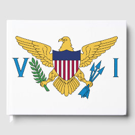 Livro De Visitas Bandeira das Ilhas Virgens dos Estados Unidos
