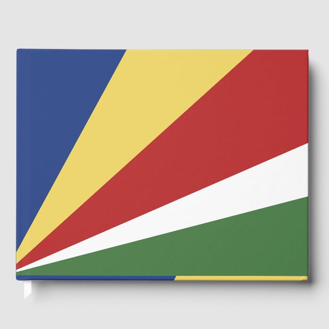 Livro De Visitas Bandeira das Seychelles (Frente)