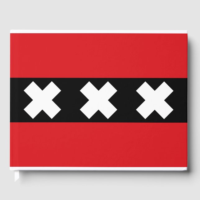 Livro De Visitas Bandeira de Amesterdã (Frente)