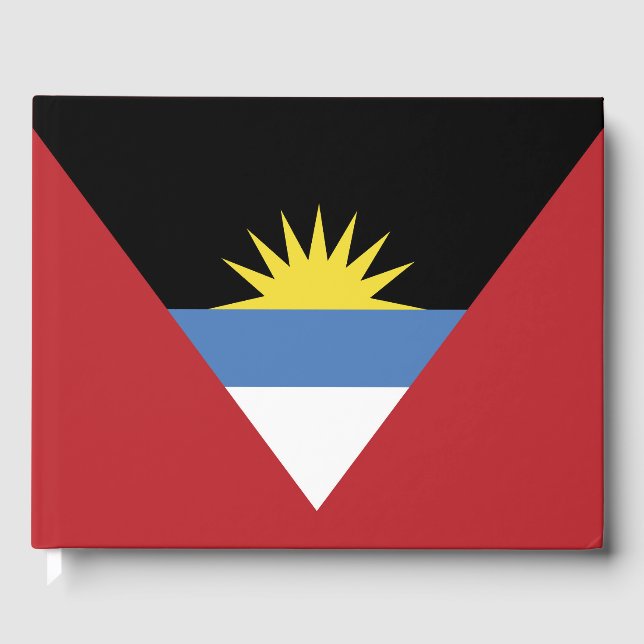 Livro De Visitas Bandeira de Antígua e Barbuda (Frente)