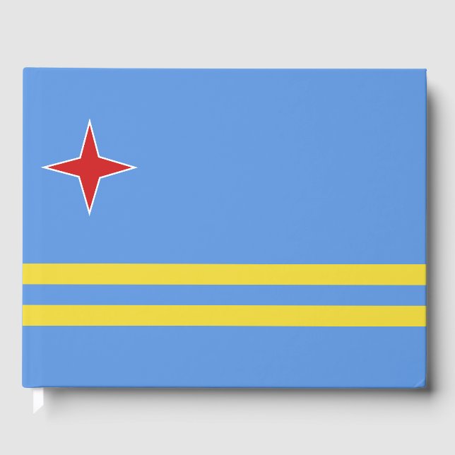 Livro De Visitas Bandeira de Aruba (Frente)