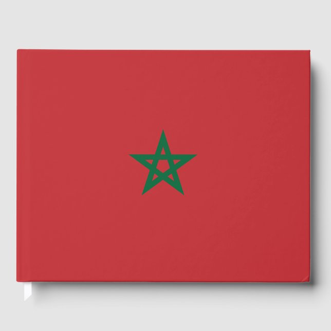 Livro De Visitas Bandeira de Marrocos (Frente)