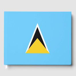 Livro De Visitas Bandeira de Santa Lúcia (St Lucia) (Caribe)