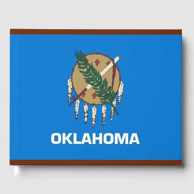 Livro De Visitas Bandeira Estadual de Oklahoma (Frente)