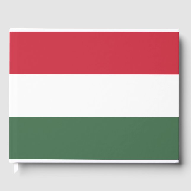 Livro De Visitas Bandeira Húngara (Frente)