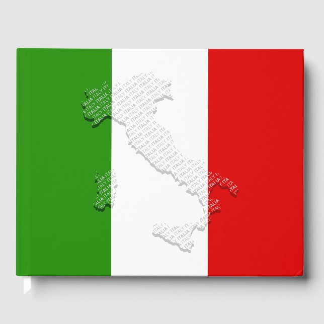 Livro De Visitas Bandeira italiana (Frente)