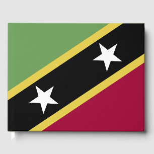 Livro De Visitas bandeira santo Kitts e Nevis