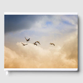 Livro De Visitas Bando de Aves em Voo