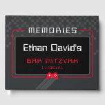 Livro De Visitas BAR MITZVAH WELCOME jogador legal trendy red black<br><div class="desc">por kat massard >> WWW.SIMPLYSWEETPAPERIE.COM<<< - - - - - - - - - - - - - - - - A super cool GAMER THEMED welcome sign for your event. Setup as a template it is simple for you to add your own details, or hit the customize button and...</div>