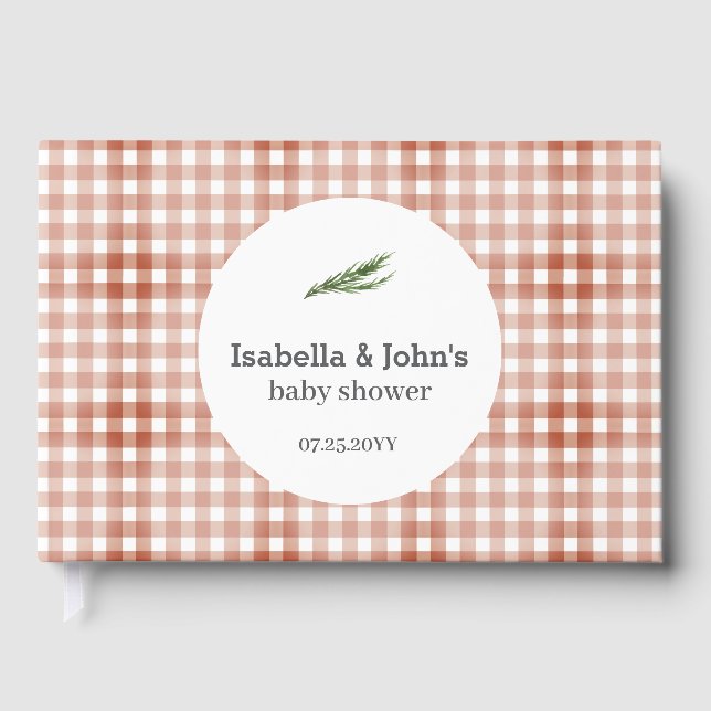 Livro De Visitas Barbecue Couples Baby Shower (Frente)