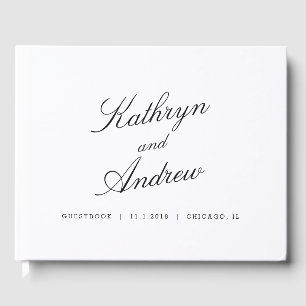 Livro De Visitas Basta nós EDITABLE COLOR Wedding Guest Book