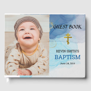 Livro De Visitas Batismo cristão ortodoxo das águas vivas