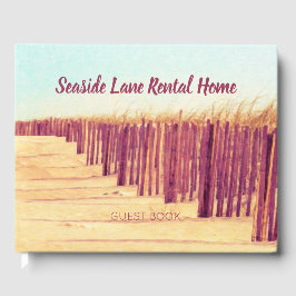 Livro De Visitas Beach Dunes Oceanfront Hospitalidade Guest Book