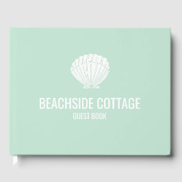 Livro De Visitas Beach Vacation Rental Mint Shell Modern Airbnb