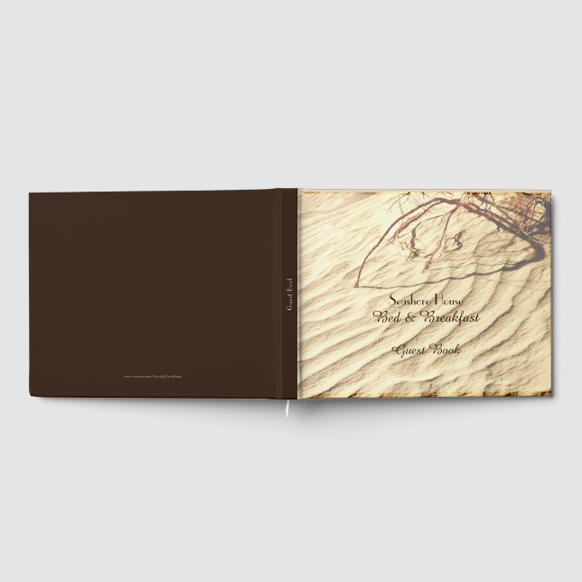 Livro De Visitas Bed & Breakfast B Guest Book Ripples na Areia (Completo)