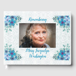 Livro De Visitas Bela Violeta Azul Memorial "Do Not Stand"