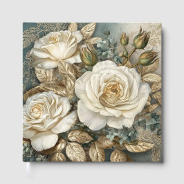 Livro De Visitas Belas Rosas Brancas