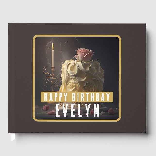 Livro De Visitas Beleza e Bolo da Besta - Aniversários (Frente)