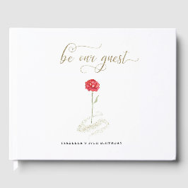 Livro De Visitas Beleza e Casamento de Noivado da Besta