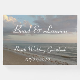 Livro De Visitas Belo Casamento de Praia Pacífica