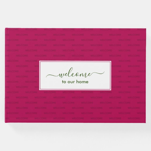 LIVRO DE VISITAS BEM-VINDO À NOSSA CASA. (Frente)