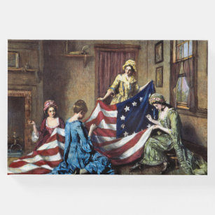 Livro De Visitas Betsy Ross Sewing American Flag