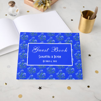 Livro De Visitas Blue Crocuses Wedding