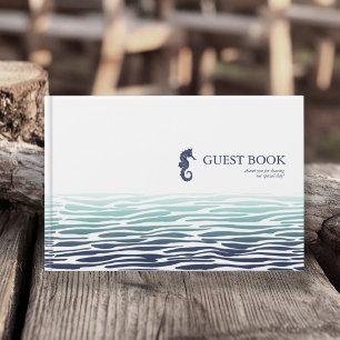 Livro De Visitas Blue Wave Seacavalo ID836