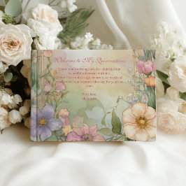 Livro De Visitas Blush Pink Floral Quinceanera Celebration