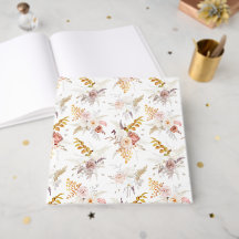 Boho Bege, Grama das Pampas Terracota Aquarela Nós
