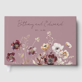 Livro De Visitas Boho Fall Wildflower Wedding