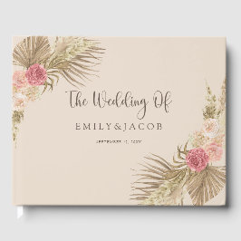 Livro De Visitas Boho Floral Wedding