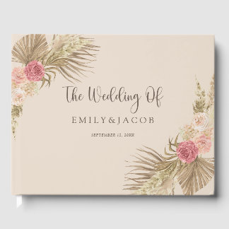Livro De Visitas Boho Floral Wedding