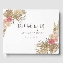 Livro De Visitas Boho Floral Wedding