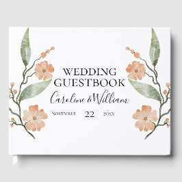 Livro De Visitas Boho Floral Wedding