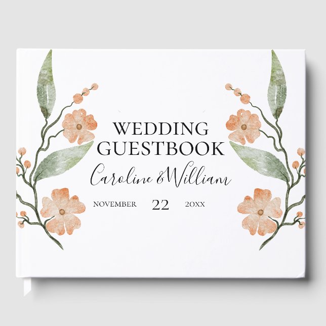 Livro De Visitas Boho Floral Wedding (Frente)