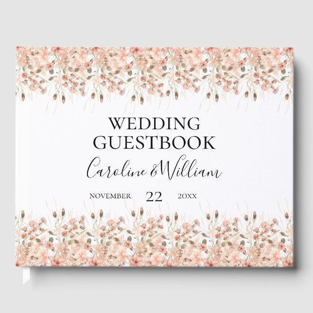 Livro De Visitas Boho Floral Wedding (Frente)