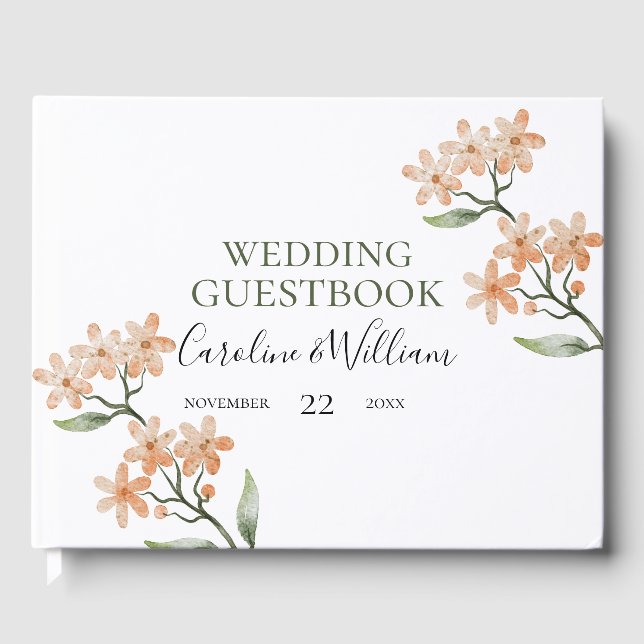 Livro De Visitas Boho Floral Wedding (Frente)