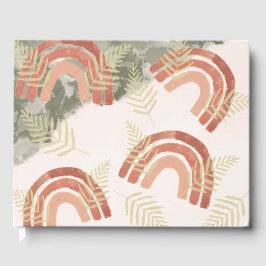 Livro De Visitas Boho Rainbow